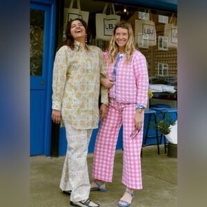 SZ pink gingham Disco Pants